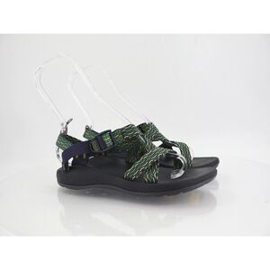 Chaco Ecotread Women Z1  Sandal Size 5 Green Yellow Hike Trail Camp Water Sports